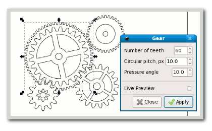 Inkscape Tutorials from Beginner to Advanced Gears